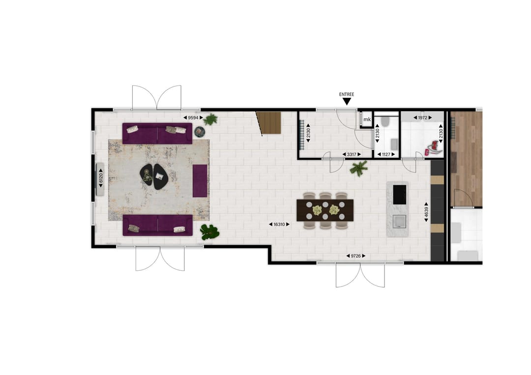 Foto 11 van 2-onder-1 kap woning (Bouwnr. Woning 2)