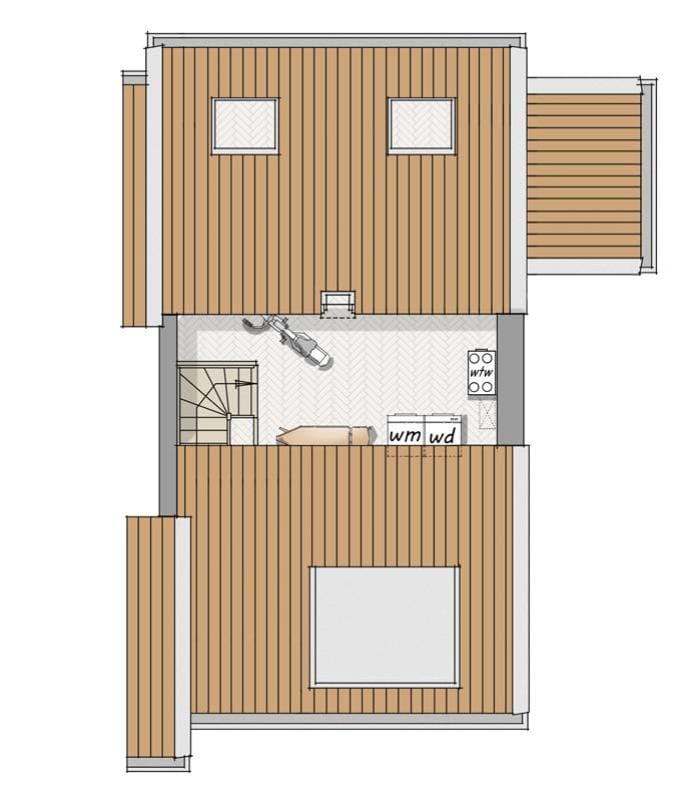 Foto 4 van 4-onder-1 kapwoningen (Bouwnr. Bouwnr. 6)
