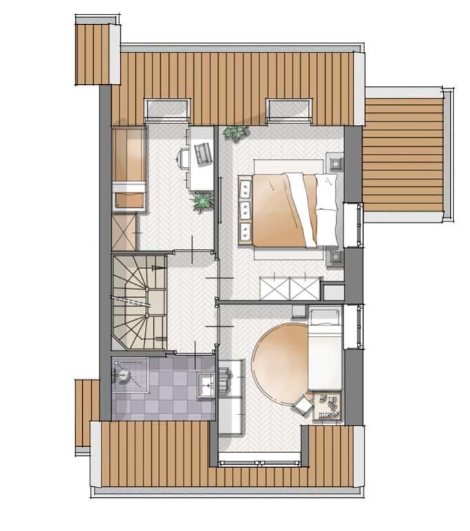 Foto 3 van 3-onder-1 kapwoningen (Bouwnr. Bouwnr. 11)
