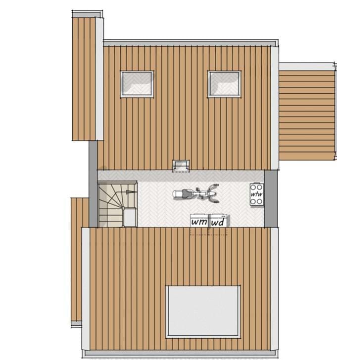 Foto 4 van 3-onder-1 kapwoningen (Bouwnr. Bouwnr. 11)