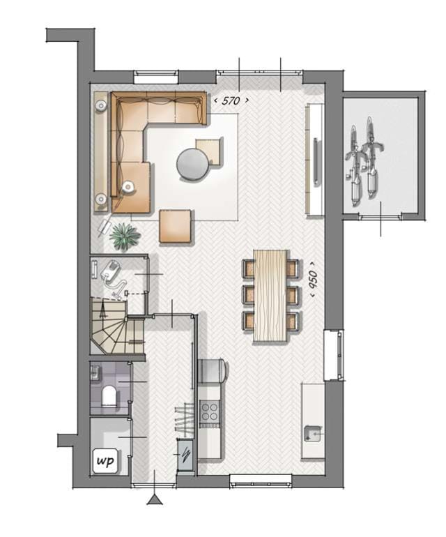 Photo 2 of 3-onder-1 kapwoningen (Bouwnr. Bouwnr. 16)