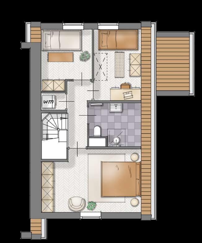 Foto 3 van 3-onder-1 kapwoningen (Bouwnr. Bouwnr. 27)