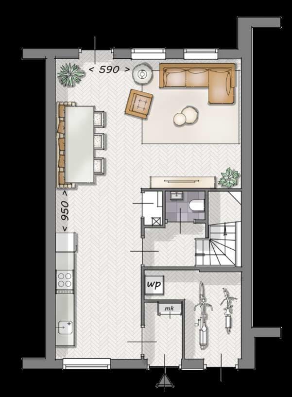 Photo 2 of 3-onder-1 kapwoningen (Bouwnr. Bouwnr. 28)