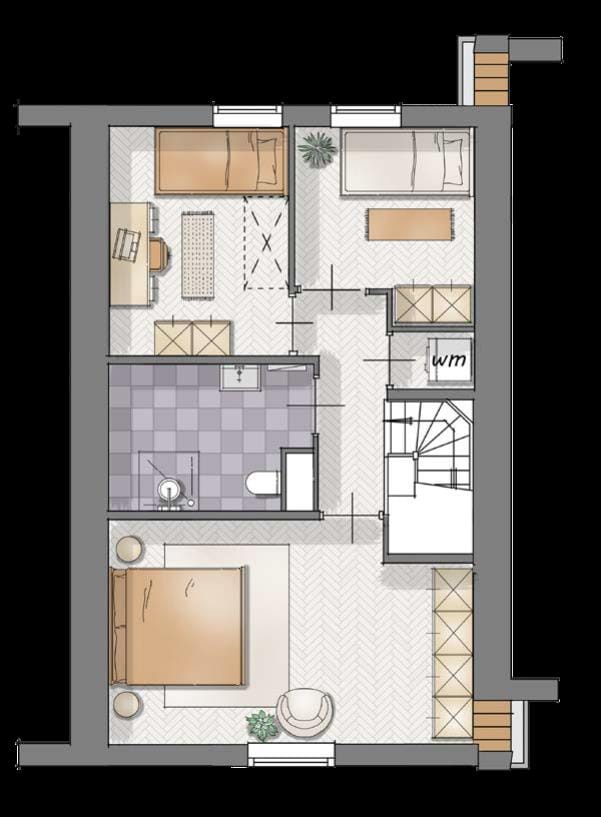 Photo 3 of 3-onder-1 kapwoningen (Bouwnr. Bouwnr. 28)