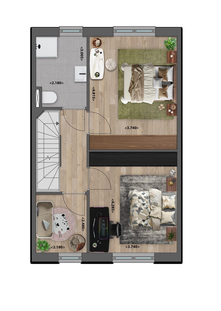 Foto 5 van Herenhuis - Hoek (Bouwnr. 5)