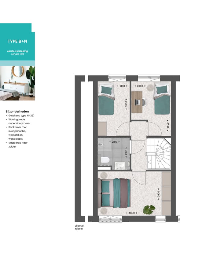 Photo 10 of Tussenwoning (Bouwnr. 28)