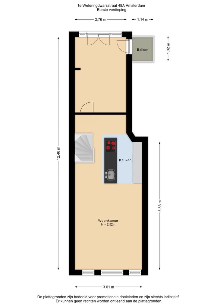 Foto 40 van Eerste Weteringdwarsstraat 48-A