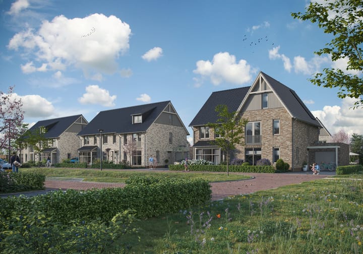 Foto van Drie-onder-één-kapwoningen | Type O Tussenwoning