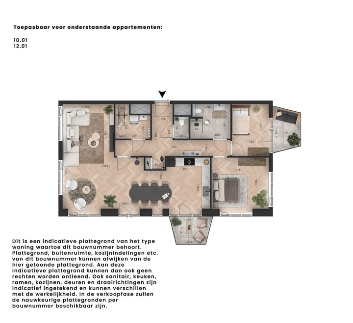 Foto 2 van Metterswane l 3-kamer appartement (Bouwnr. 10.01)