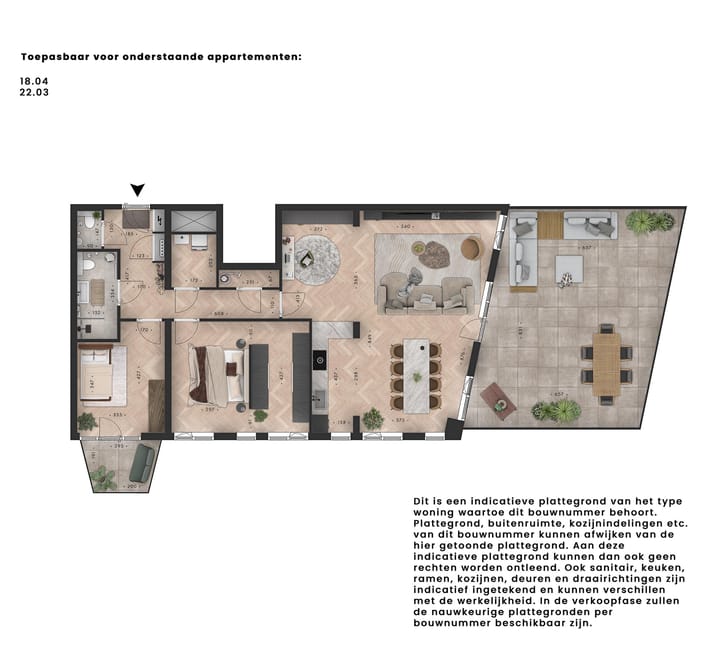 Foto 3 van Metterswane l 3-kamer appartement (Bouwnr. 18.04)