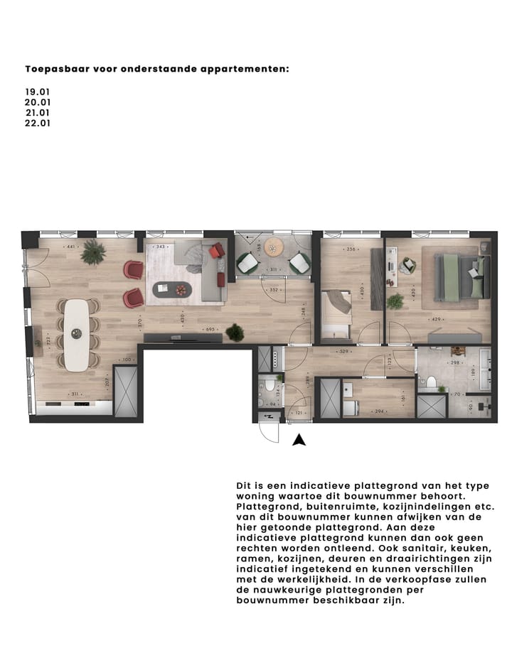 Foto 2 van Metterswane l 3-kamer appartement (Bouwnr. 19.01)