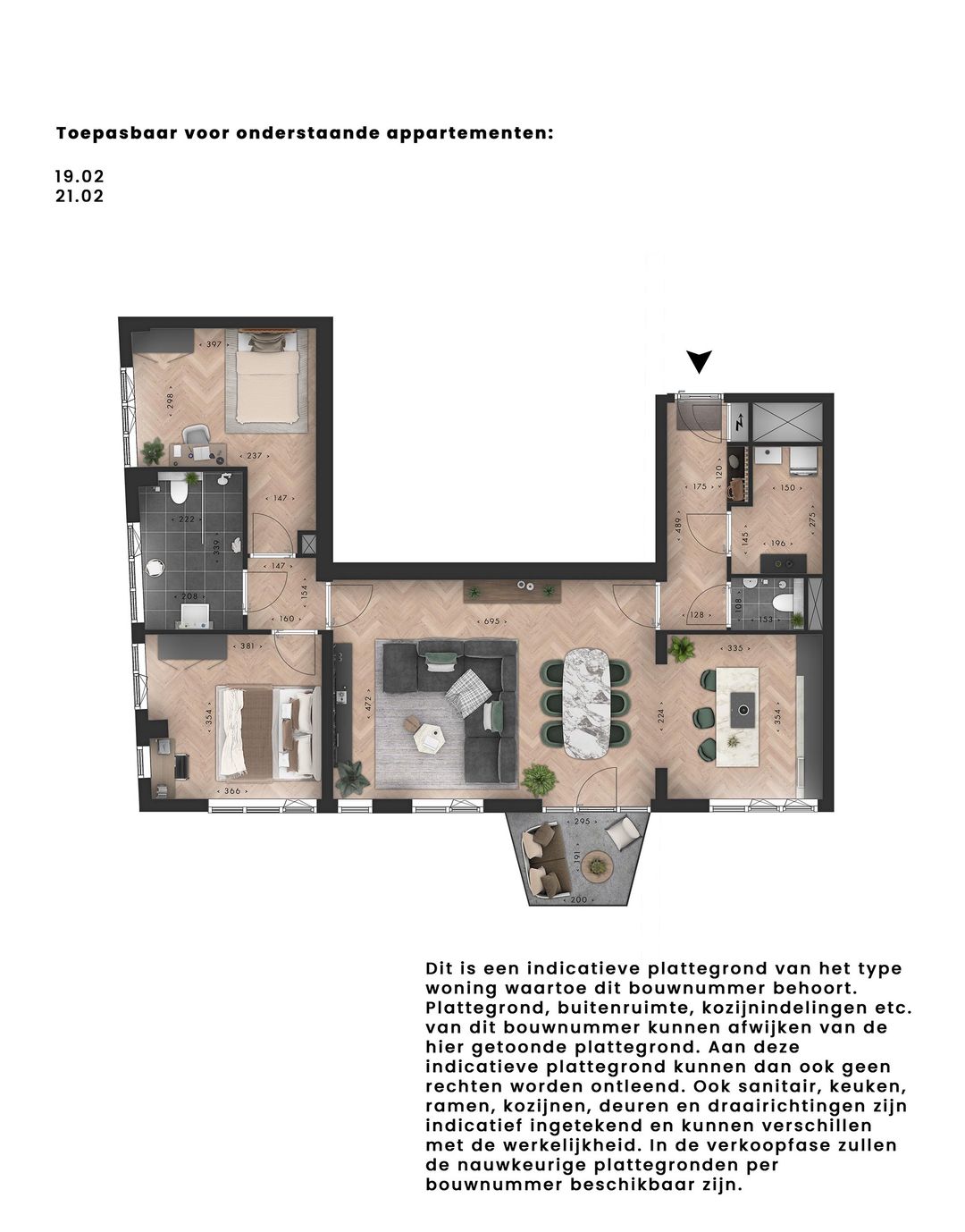 Foto 2 van Metterswane l 3-kamer appartement (Bouwnr. 19.02)