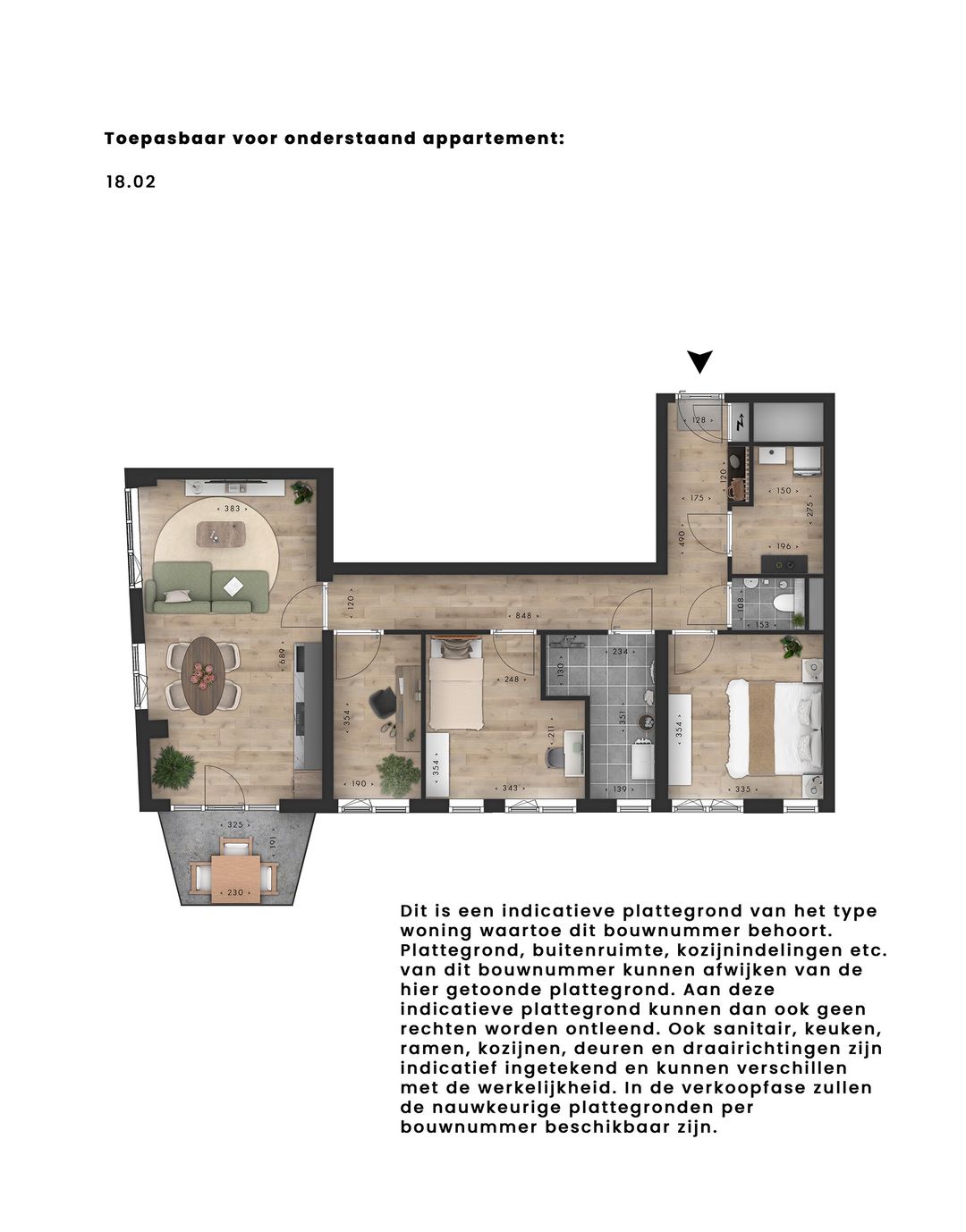 Foto 2 van Metterswane l 4-kamer appartement (Bouwnr. 18.02)