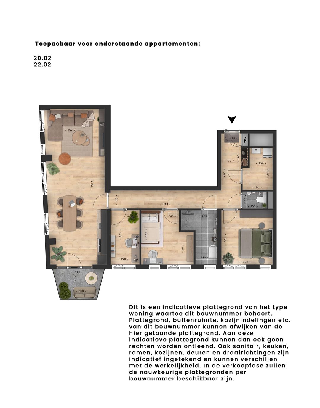 Foto 2 van Metterswane l 4-kamer appartement (Bouwnr. 20.02)