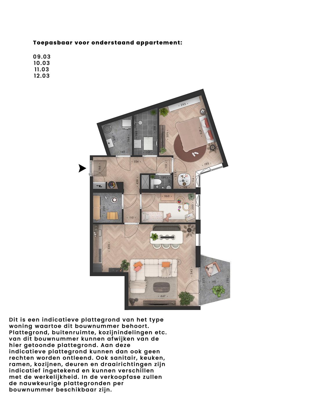 Foto 2 van Metterswane l 3-kamer appartement (Bouwnr. 10.03)