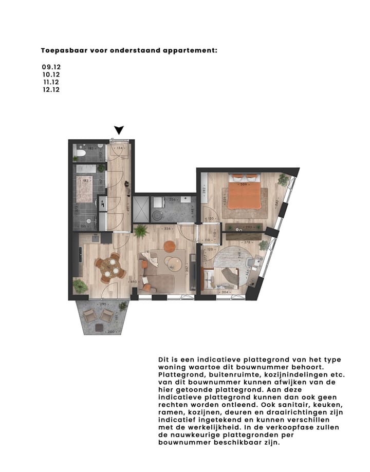Foto 2 van Metterswane l 3-kamer appartement (Bouwnr. 10.12)
