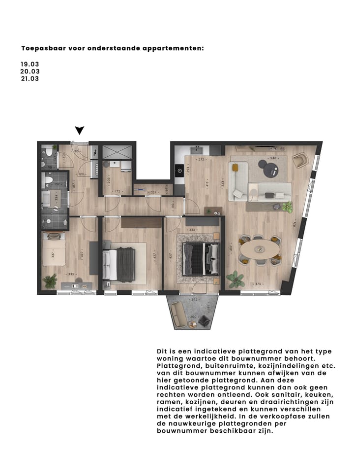 Foto 2 van Metterswane l 4-kamer appartement (Bouwnr. 19.03)
