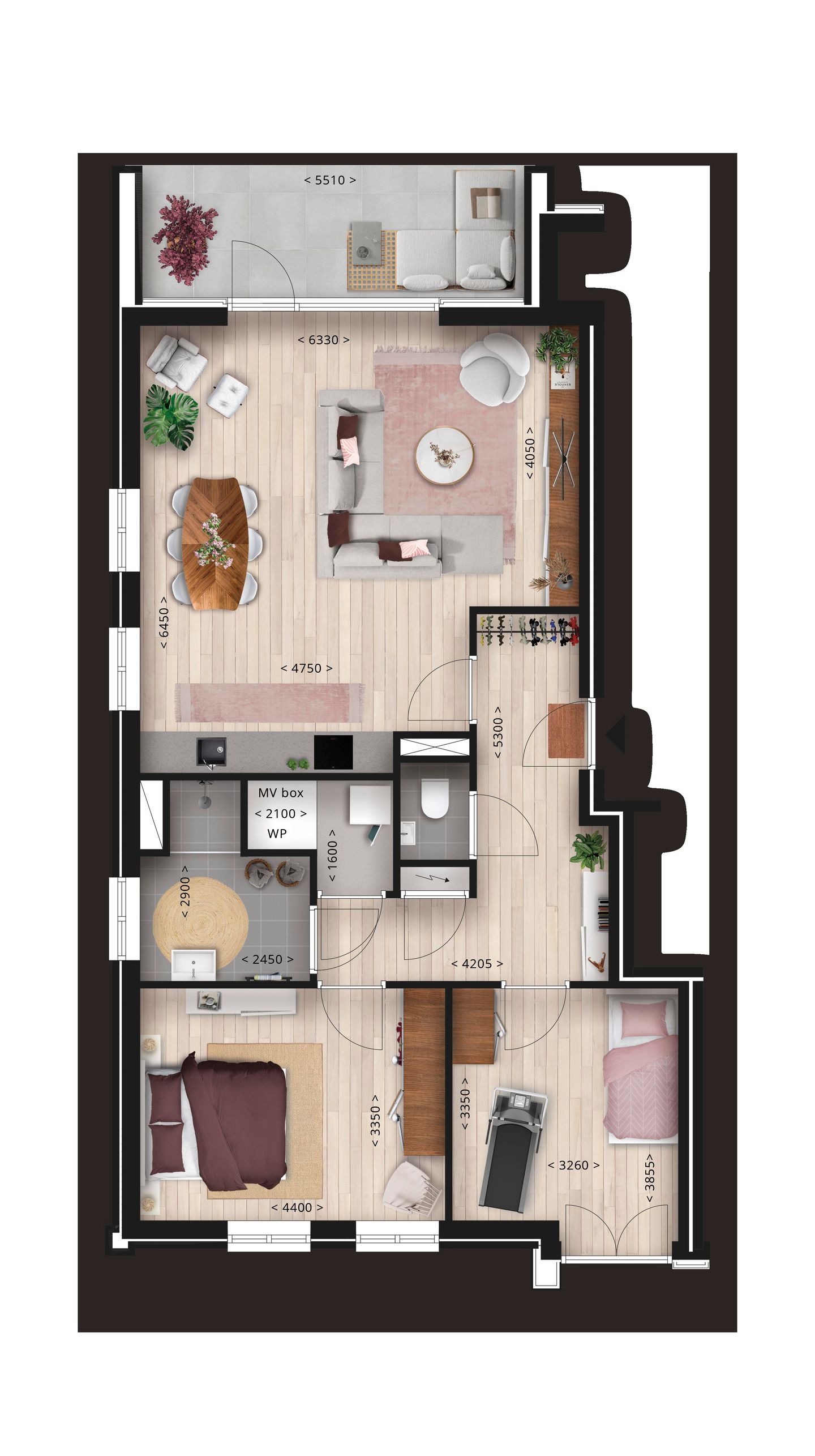 Foto 5 van Appartement (Bouwnr. 1)