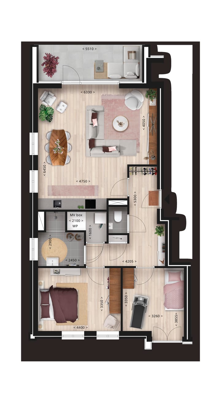 Foto 5 van Appartement (Bouwnr. 7)