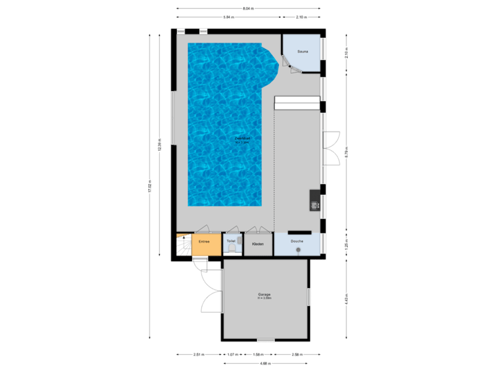 Zwembad - Begane grond