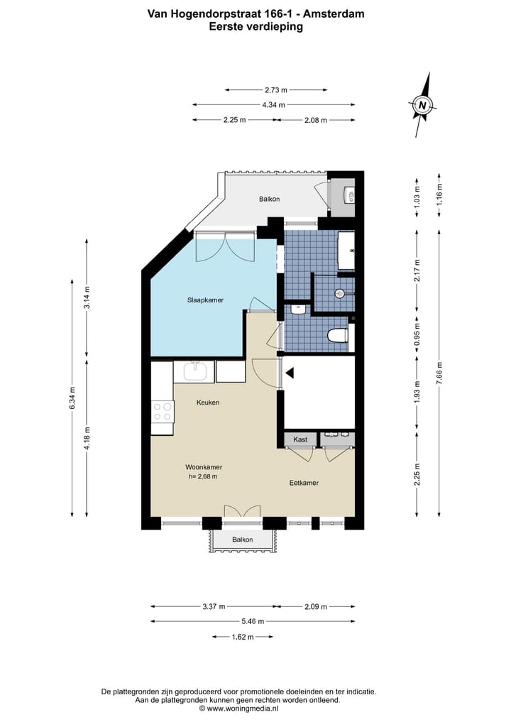 Foto 23 van Van Hogendorpstraat 166-1