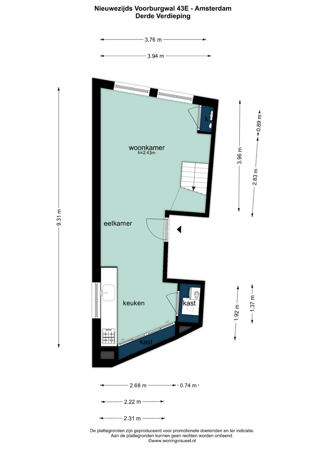 Foto 31 van Nieuwezijds Voorburgwal 43-E