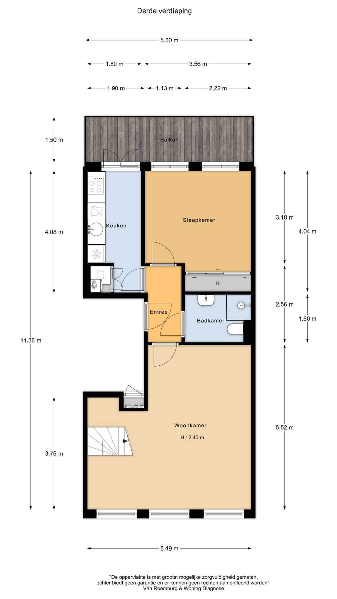 Foto 26 van Van Oldenbarneveldtstraat 63-3