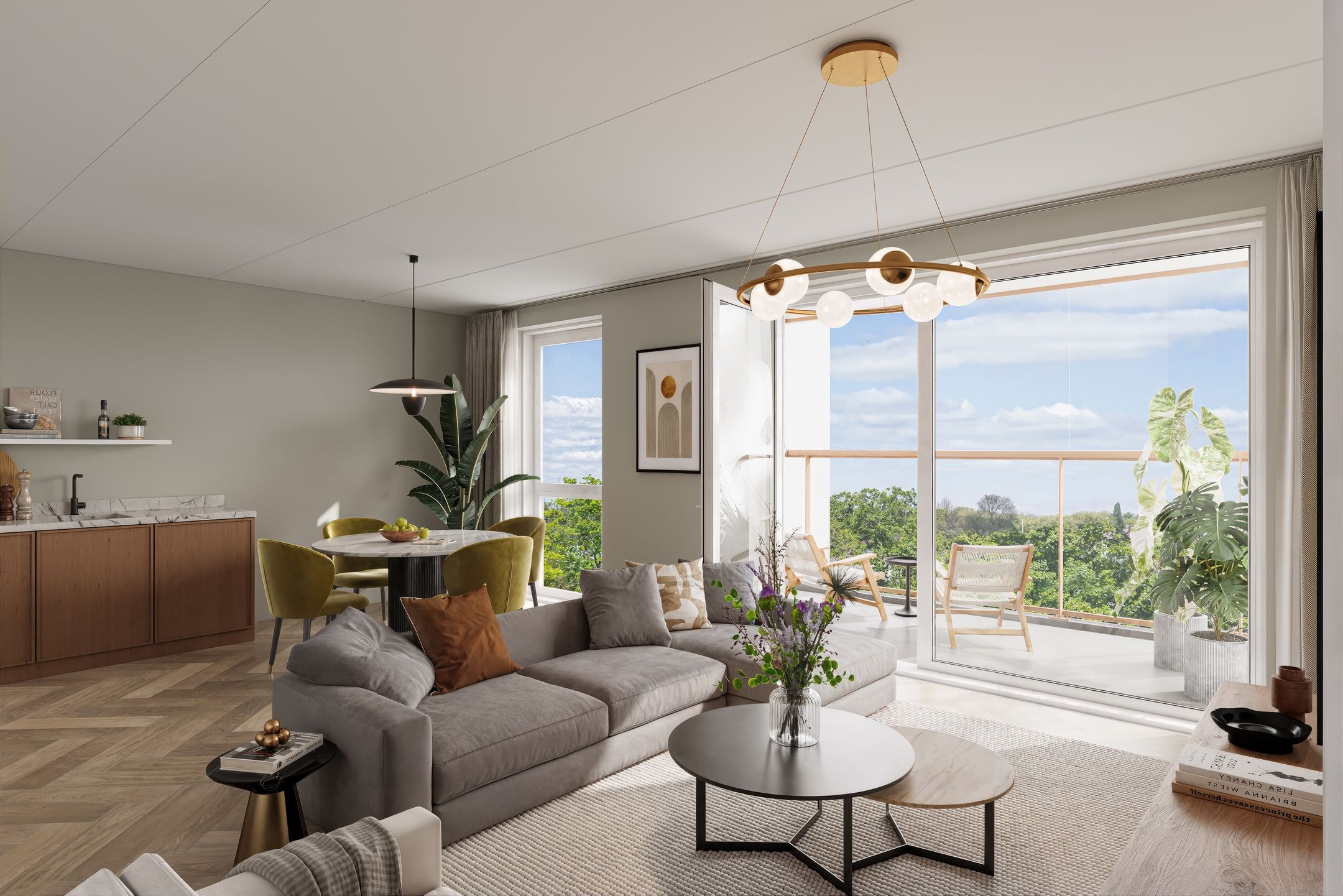 Foto 3 van Entrada 3-kamer appartement type C (Bouwnr. 15)