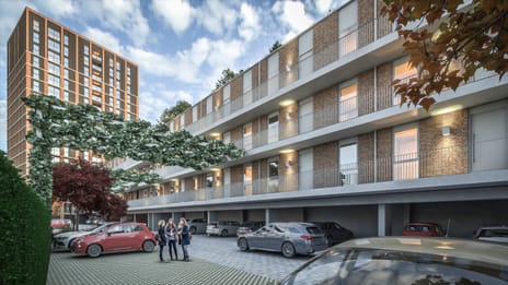 Foto van 4-kamer appartement Laagbouw Galerijflat