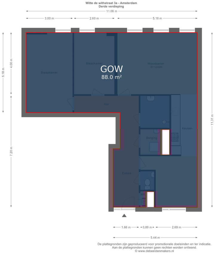 Foto 34 van Witte de Withstraat 3-A