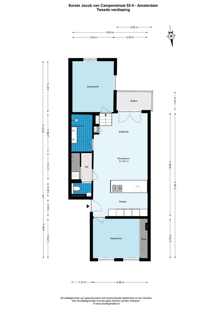 Foto 24 van Eerste Jacob van Campenstraat 52-2