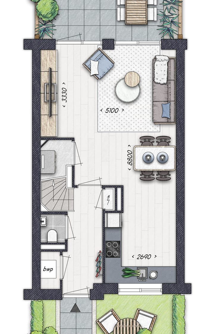 Photo 5 of Tussenwoning (Bouwnr. 213)