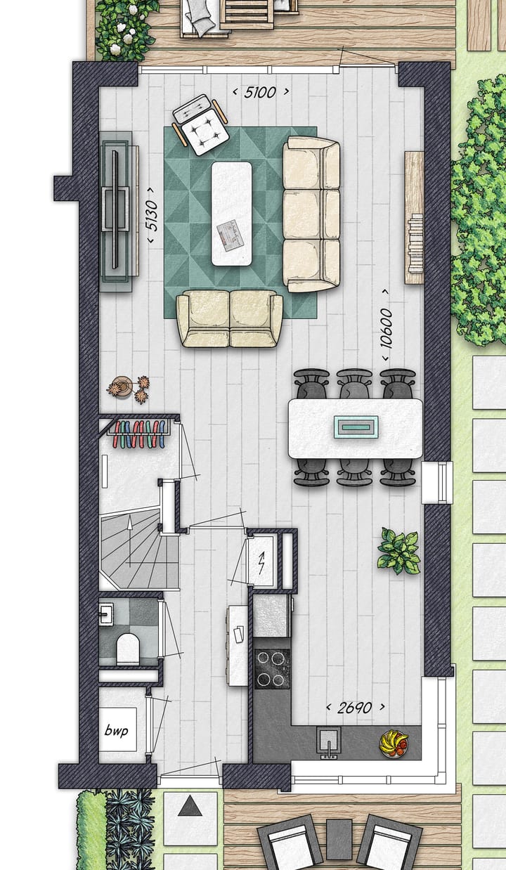 Foto 5 van Hoekwoning (Bouwnr. 204)