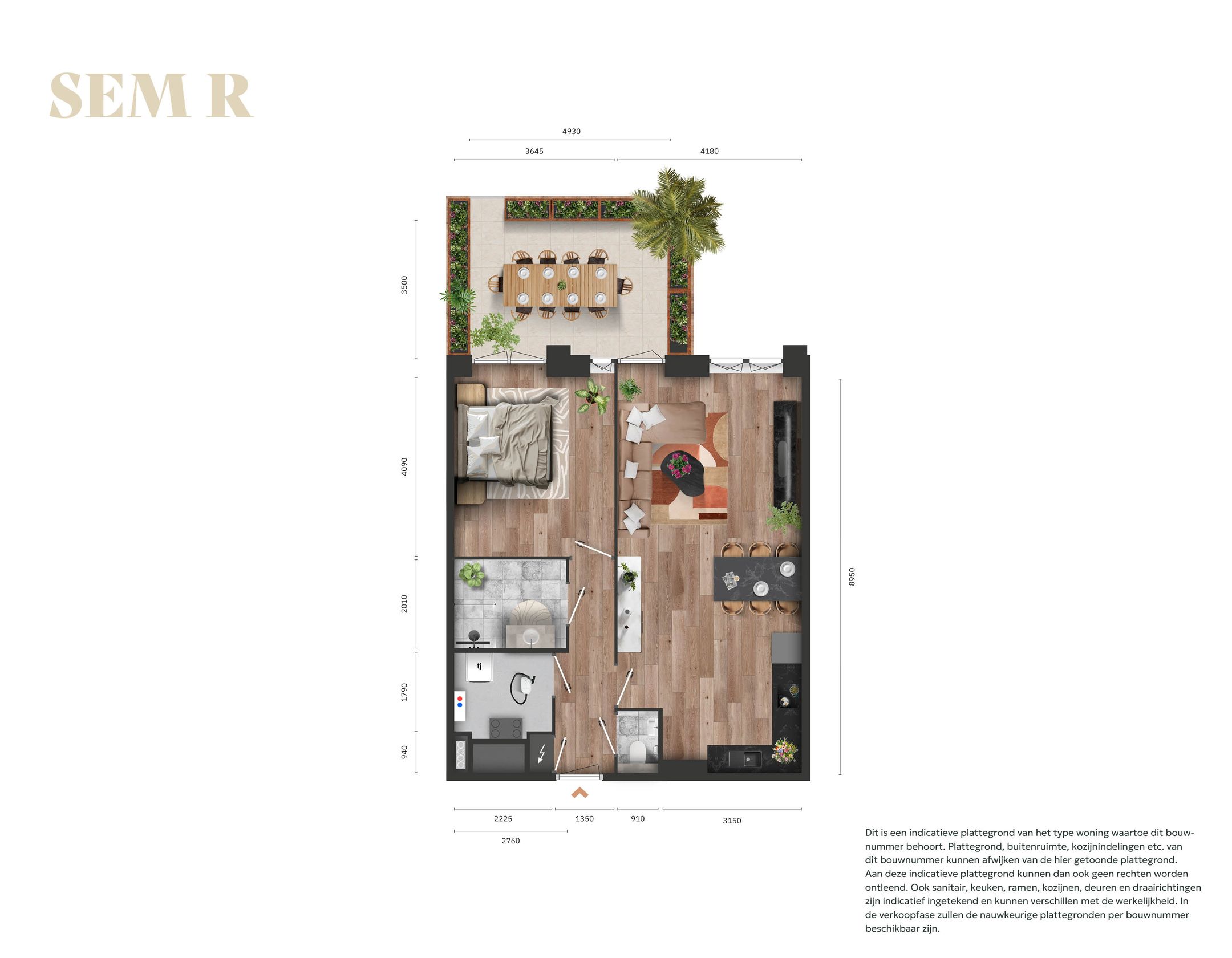 2-kamerappartement (Bouwnr. 2.29)  false