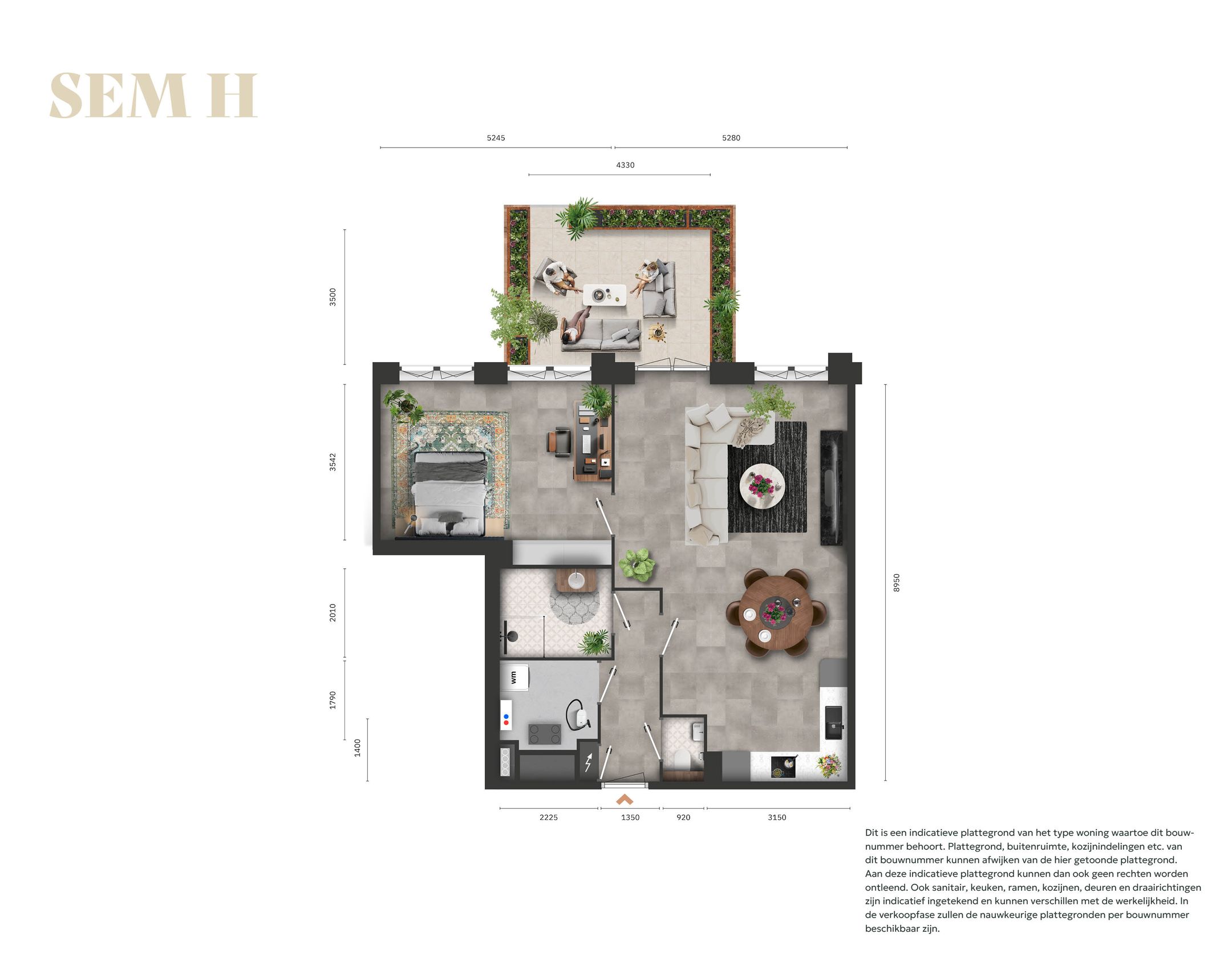 2-kamerappartement (Bouwnr. 3.23)  false