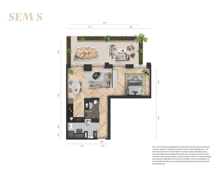 Foto 1 van 2-kamerappartement (Bouwnr. 3.22)