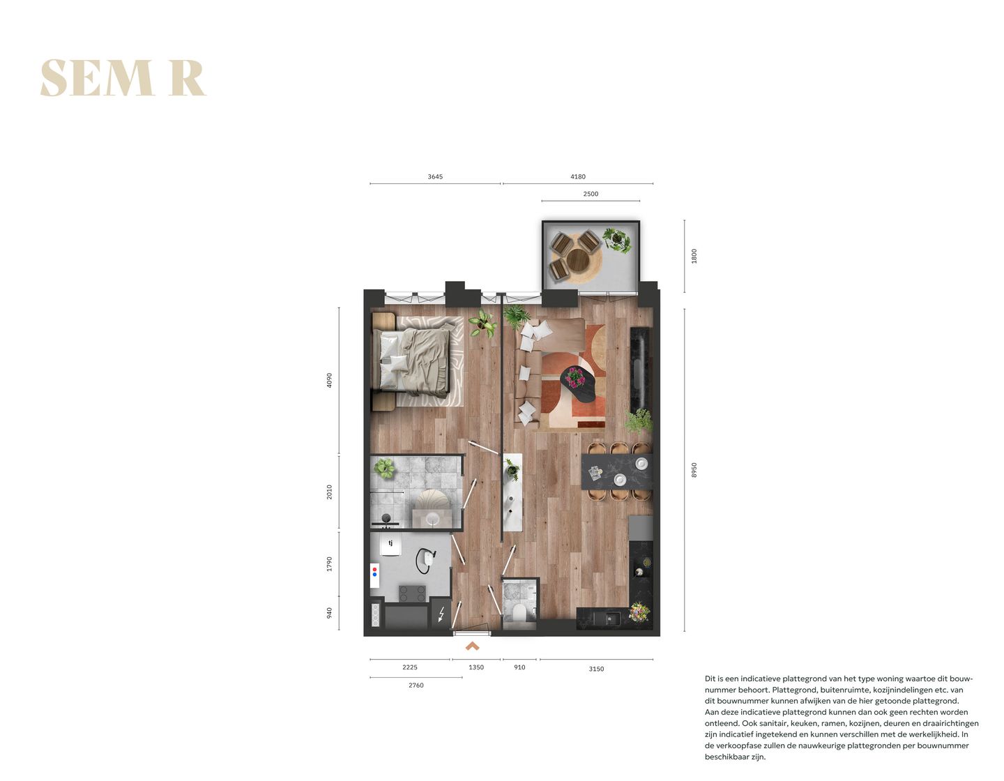 Photo 1 of 2-kamerappartement (Bouwnr. 8.04)