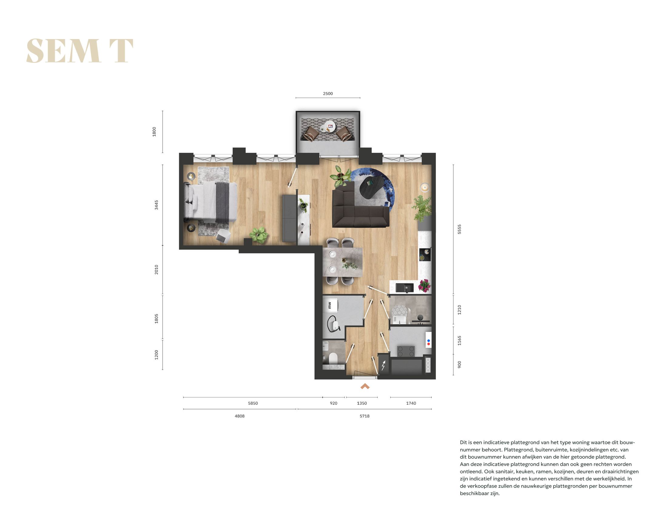 2-kamerappartement (Bouwnr. 12.03)  false