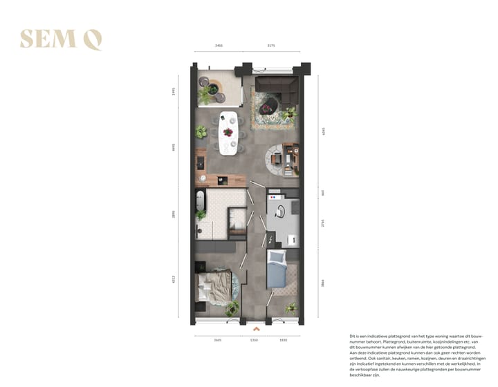 Foto 1 van 3-kamerappartement (Bouwnr. 2.18)