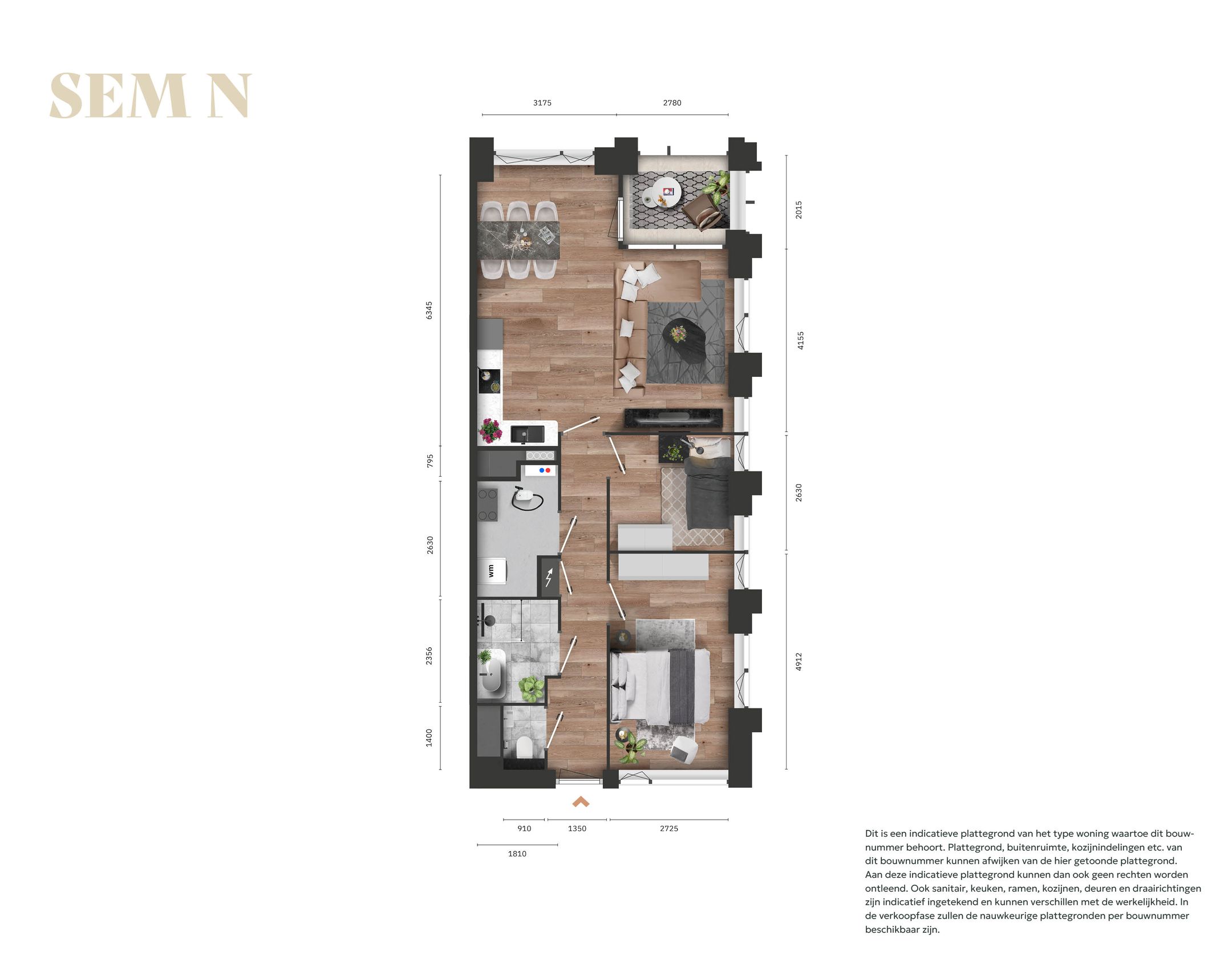3-kamerappartement (Bouwnr. 3.09)  false
