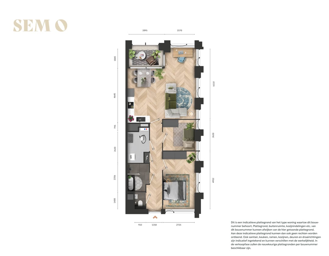 Photo 1 of 3-kamerappartement (Bouwnr. 6.10)