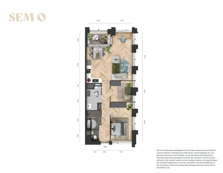 Foto 1 van 3-kamerappartement (Bouwnr. 6.10)
