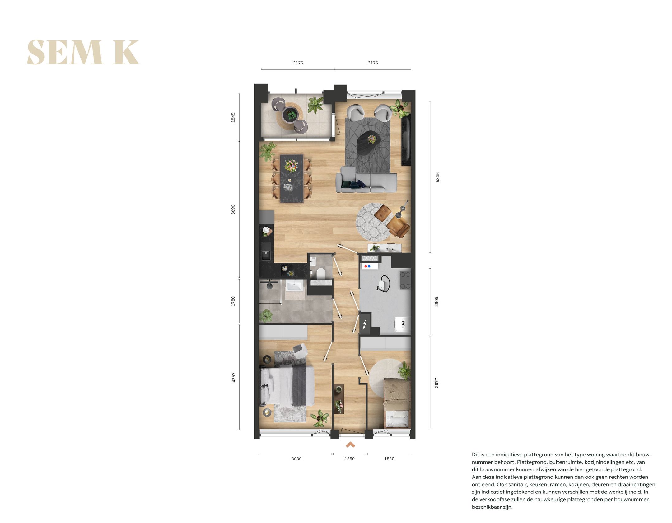 3-kamerappartement (Bouwnr. 5.17)  false