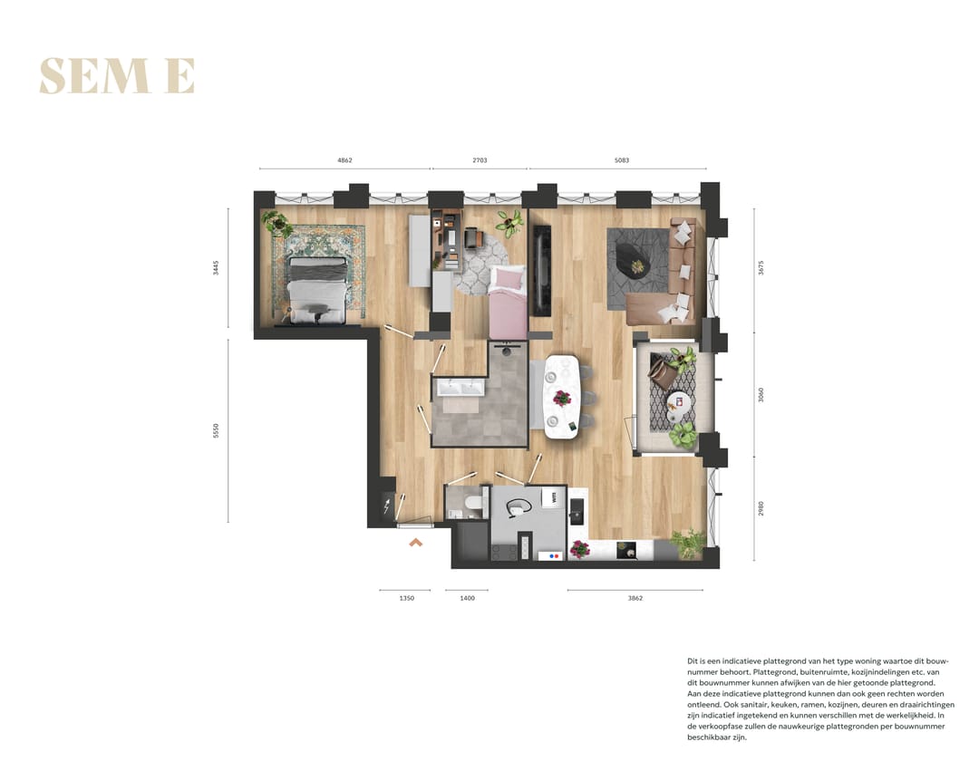 Photo 1 of 3-kamerappartement (Bouwnr. 11.01)