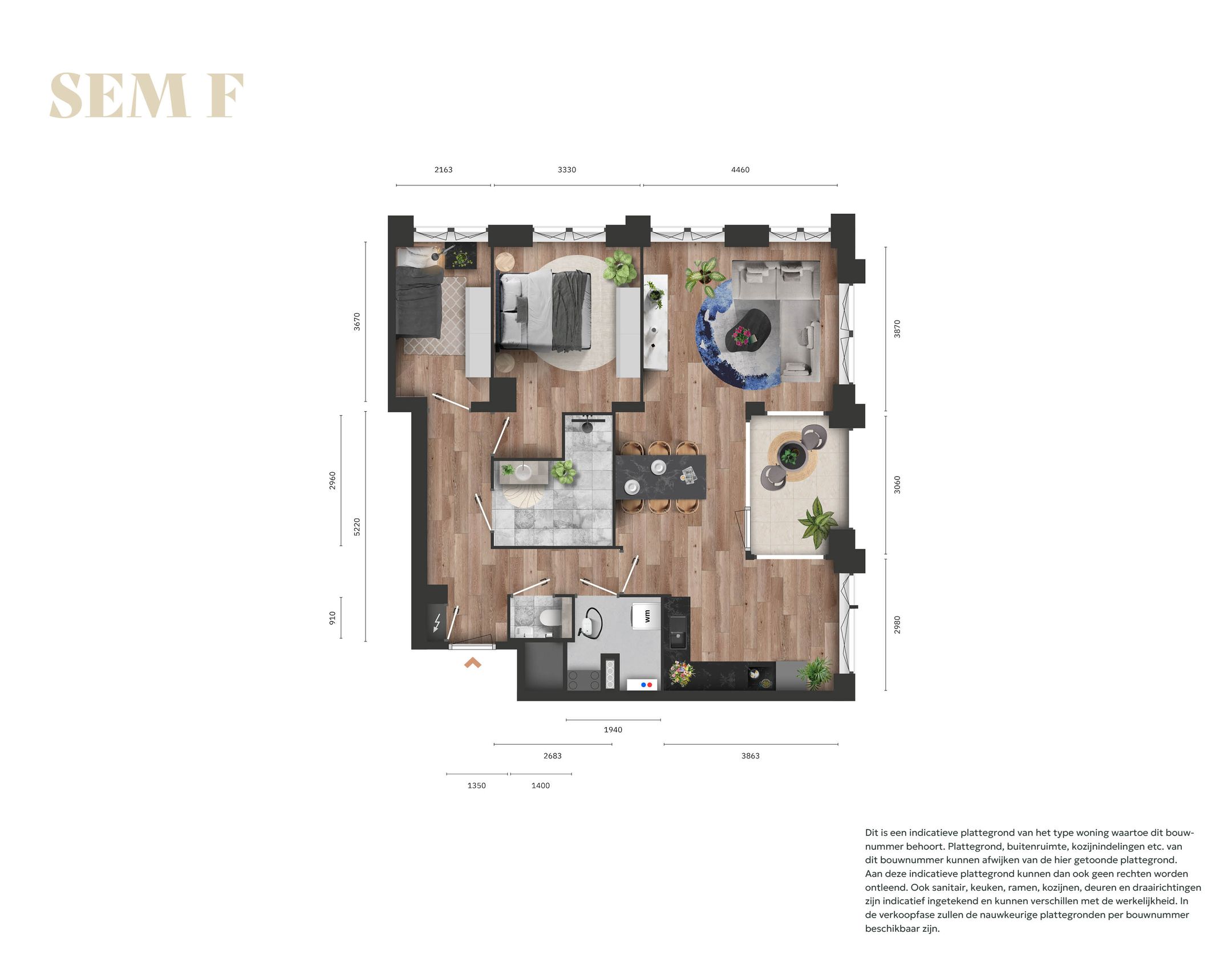 3-kamerappartement (Bouwnr. 11.02)  false