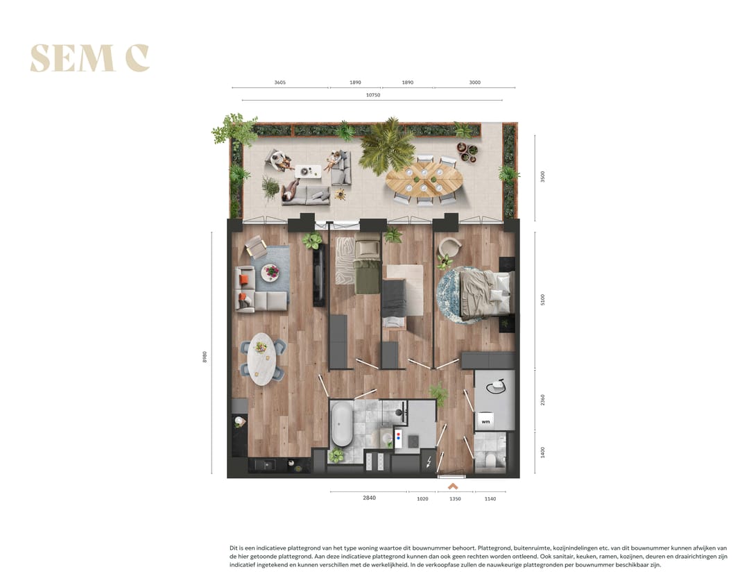 Foto 1 van 4-kamerappartement (Bouwnr. 2.31)