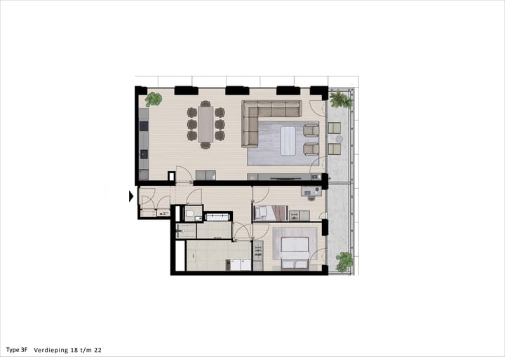 Foto 2 van SPOT Amsterdam | Scarlet (Bouwnr. D.19.01)