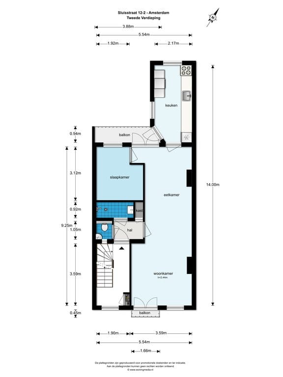 Foto 11 van Sluisstraat 12-2