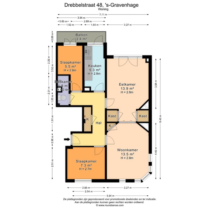 Foto 28 van Drebbelstraat 48