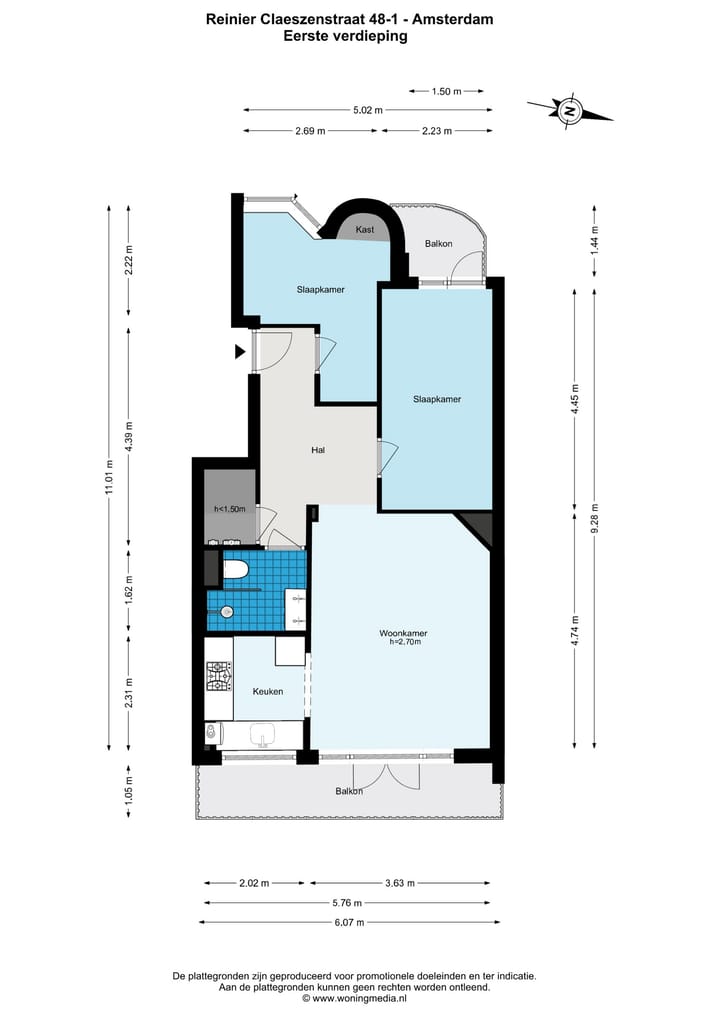 Foto 4 van Reinier Claeszenstraat 48-1